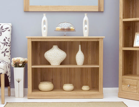 Mobel Oak Low Bookcase
