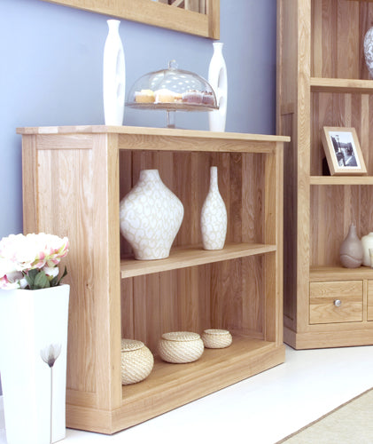 Mobel Oak Low Bookcase