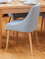 Oak Grey Chair (Pack of two)