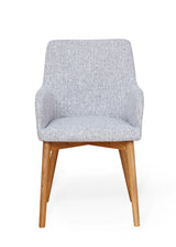 Oak Light Grey Chair (Pack of two)