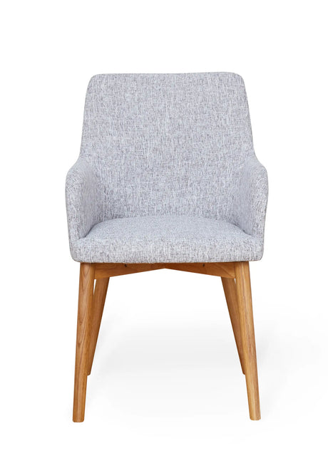 Oak Light Grey Chair (Pack of two)