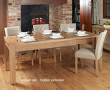 Mobel Hidden Extending Oak Dining Table (Seats 4-8)