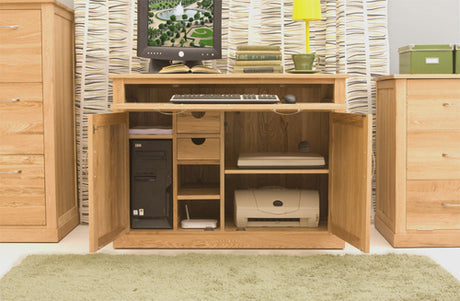 Mobel Oak Hidden Home Office