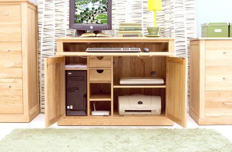 Mobel Oak Hidden Home Office