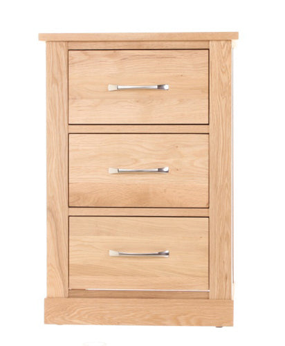 Mobel Oak Three Drawer Lamp Table
