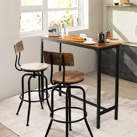 120 x 40 cm Industrial High Bar Table for Kitchen & Cafe & Pub