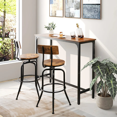 120 x 40 cm Industrial High Bar Table for Kitchen & Cafe & Pub