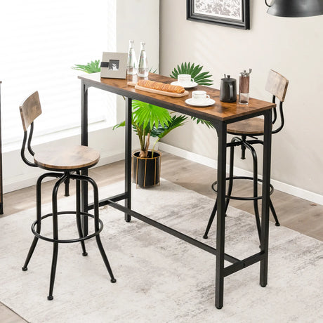120 x 40 cm Industrial High Bar Table for Kitchen & Cafe & Pub