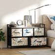 HOMCOM 5-Drawer Chest of Drawers - White