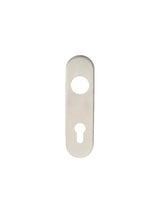 RADIUS COVERPLATE TO SUIT CSLP - PAIR - EURO 72MM C/C_x005F
 - SATIN STAINLESS STEEL - PAIR