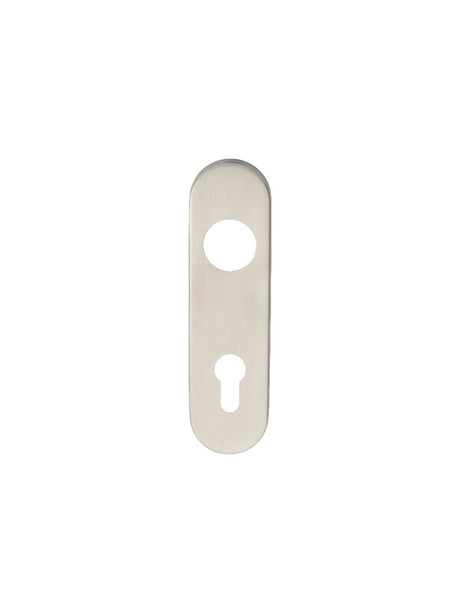 RADIUS COVERPLATE TO SUIT CSLP - PAIR - EURO 72MM C/C_x005F
 - SATIN STAINLESS STEEL - PAIR