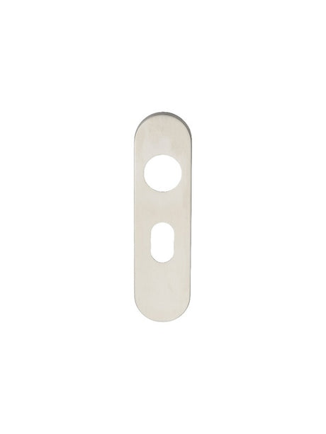 RADIUS COVERPLATE TO SUIT CSLP - PAIR - OVAL 48.5MM C/C_x005F
 - SATIN STAINLESS STEEL - PAIR