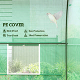 Outsunny 245 x 200cm Polytunnel Greenhouse - Green