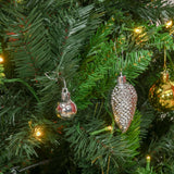 HOMCOM 1.8m 6ft Pre-Lit Artificial Christmas Tree 200 LED Xmas Tree Holiday Dcor with Decorative Balls Ornament Metal Stand