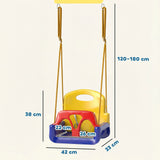 Outsunny 3 in 1 Detachable Kids Swing Seat with Seatbelt, Adjustable Rope for Indoor, Outdoor, Dark Blue