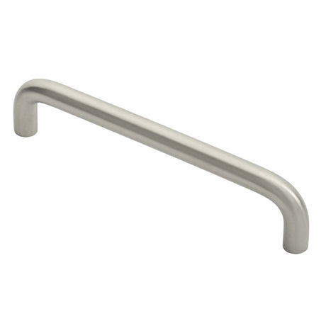 10MM DIA. D PULL HANDLE - 128MM C/C - BOLT THROUGH FIXING_x005F
 - SATIN STAINLESS STEEL - 128 - EACH