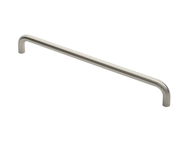 19MM DIA. D PULL HANDLE - 450MM C/C - BOLT THROUGH FIXING_x005F
 - BRIGHT STAINLESS STEEL - EACH