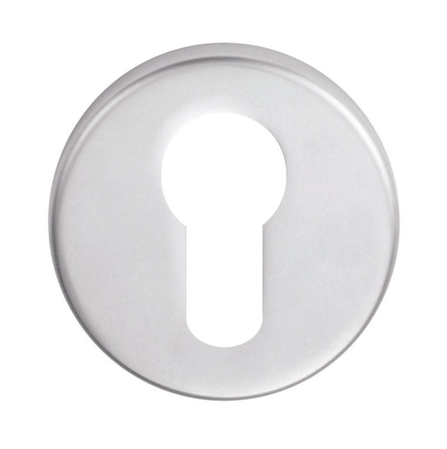 ESCUTCHEON - EURO PROFILE - PUSH-ON ROUND ROSE - SATIN STAINLESS STEEL - EACH