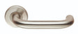 NERA 19MM SAFETY LEVER ON SPRUNG PUSH-ON ROUND ROSE - SATIN STAINLESS STEEL - PAIR