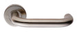 NERA 19MM SAFETY LEVER ON SPRUNG PUSH-ON ROUND ROSE - SATIN STAINLESS STEEL - PAIR