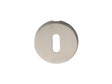 ESCUTCHEON - LOCK PROFILE - PUSH-ON ROUND ROSE - BRIGHT STAINLESS STEEL - EACH