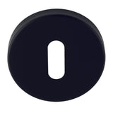 ESCUTCHEON - LOCK PROFILE - PUSH-ON ROUND ROSE - MATT BLACK - EACH
