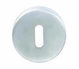 ESCUTCHEON - LOCK PROFILE - PUSH-ON ROUND ROSE - SATIN STAINLESS STEEL - EACH