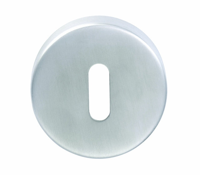 ESCUTCHEON - LOCK PROFILE - PUSH-ON ROUND ROSE - SATIN STAINLESS STEEL - EACH