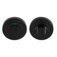 TURN & RELEASE - 5MM SPINDLE - PUSH-ON ROUND ROSE - OPTIONAL INDICATOR - Matt Black - SET