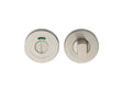 TURN & RELEASE - 5MM SPINDLE - PUSH-ON ROUND ROSE - OPTIONAL INDICATOR - SATIN STAINLESS STEEL - SET