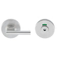LARGE TURN & HEX RELEASE - 5MM SPINDLE - PUSH-ON ROUND ROSE - OPTIONAL INDICATOR - SATIN STAINLESS STEEL - SET