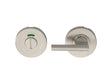 LARGE TURN & RELEASE - 5MM SPINDLE - PUSH-ON ROUND ROSE - OPTIONAL INDICATOR - SATIN STAINLESS STEEL - SET