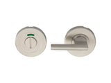 LARGE TURN & RELEASE - 5MM SPINDLE - PUSH-ON ROUND ROSE - OPTIONAL INDICATOR - SATIN STAINLESS STEEL - SET