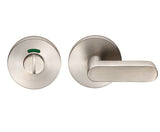 LARGE TURN & RELEASE - 5MM SPINDLE - PUSH-ON ROUND ROSE - OPTIONAL INDICATOR - SATIN STAINLESS STEEL - SET