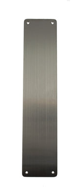 CleanTouch Finger Plate Pre drilled with screws 350mm x 75mm - Satin Stainless Steel - Each