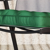 Outsunny Set of 4 42 x 42cm Outdoor Seat Cushions - Green