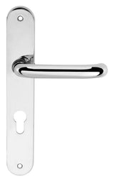 CleanTouch Anti-Bac RTD Safety Lever on Round Euro Backplate - Polished Chrome - Set