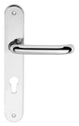 CleanTouch Anti-Bac RTD Safety Lever on Round Euro Backplate - Polished Chrome - Set