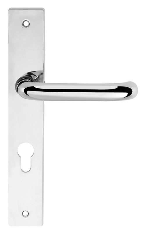 CleanTouch Anti-Bac RTD Safety Lever on Square Euro Backplate - Polished Chrome - Set