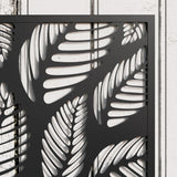 Outsunny Outdoor Metal Planter, with Back Trellis - Black