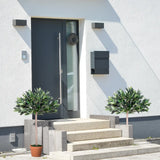 Outsunny 3ft Artificial Olive Tree Indoor Plant Greenery for Home Office Potted in An Orange Pot Set of 2