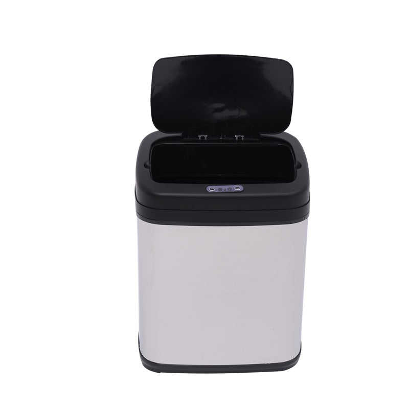 HOMCOM 20L LUXURY Automatic Sensor Dustbin Kitchen Waste Bin Rubbish Trashcan Auto Dustbin Stainless Steel with Bucket 33*25*42.5CM