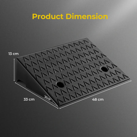 Curb Ramp 2 Pack with Predrilled Holes and 4 Expansion Bolts
