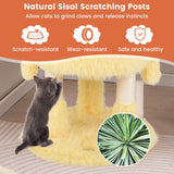 Cute Monster-Themed Cat Tower with 2 Private Condos-Yellow