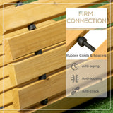 Outsunny Rollable Wooden Garden Pathway Weather-Resistant Walk Way for Wedding Party Pathways 185 x 60 cm