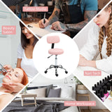 HOMCOM 360 Swivel Seat Salon Stool - Pink