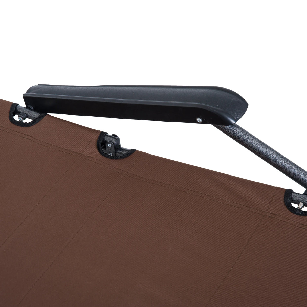 Outsunny 2 in 1 Folding Sun Lounger Reclining Garden Chair Set of 2 with 2-Level Adjustable Backrest, Outdoor Zero Gravity Recliner Garden Chairs with Head Pillow and Armrests, Brown