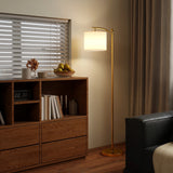 HOMCOM LED Floor Lamp with Remote Control - Gold Tone
