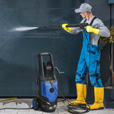 Outsunny 2200W High Pressure Washer, 170 Bar Pressure Washer with Adjustable Nozzle and 6M Hose, 32W x 32D x 80H cm Blue