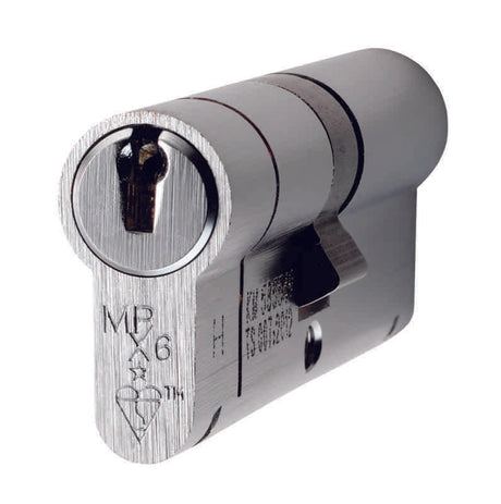 MPX6 70MM EURO DOUBLE CYLINDER - KTD - SATIN CHROME - EACH